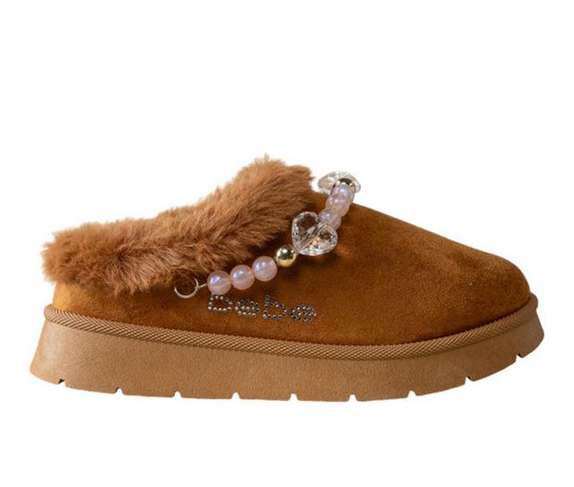 Bebe Little Kid Sophie Slippers in Cognac color