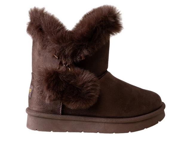 Girls' Bebe Little Kid Aria II Cozy Boots in Chocolate color