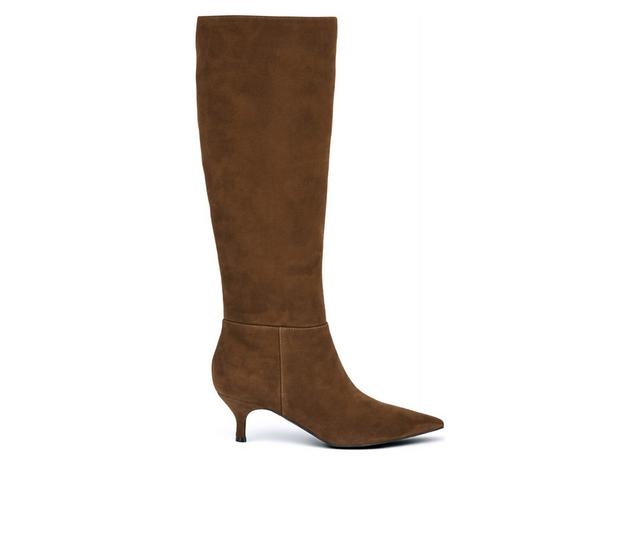 Women's Nine West Somas Knee High Boots in Natural color