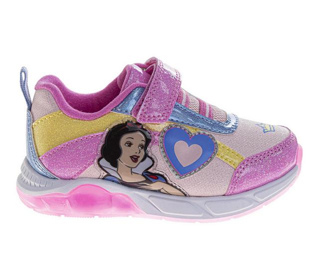 Girls' Disney Toddler Princess Snow White Light Up Sneakers in Pink Multi color