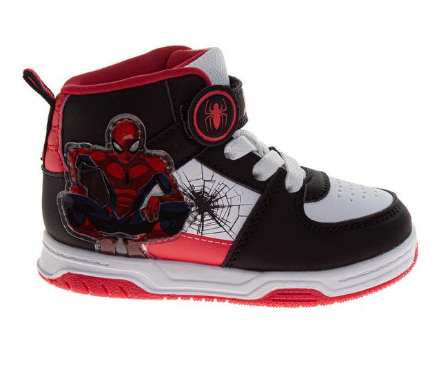 Spiderman Spider Sense Spider Man Black & White High Top in Black/Red color