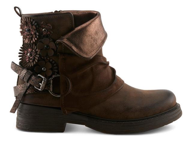 Patrizia Maxbeaute Booties in Dark Brown color