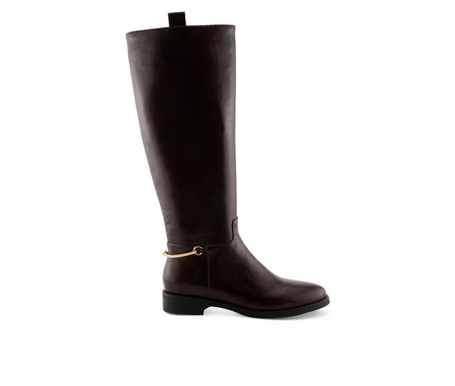 Patrizia Ridinstyle Knee High Boots in Bordeaux color