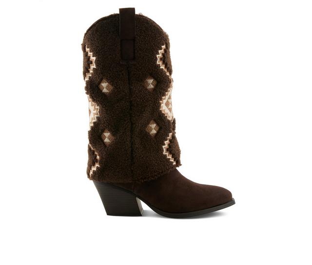 Patrizia Westee Western Boots in Dark Brown color