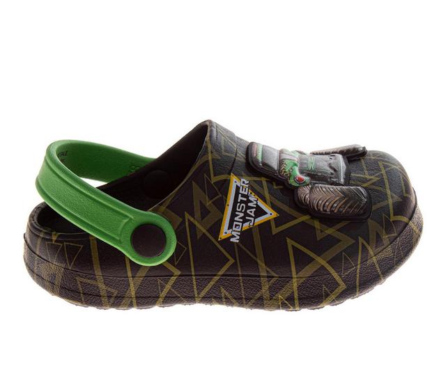 Monster Jam Monster Jam Grave Digger EVA Clogs in Black/Green color