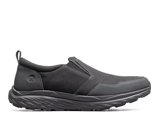Men's Nunn Bush Jester Slip-On Shoes in Black color