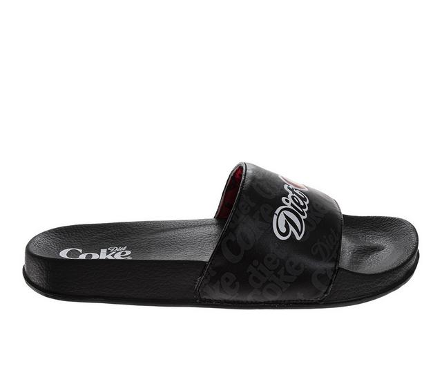 Coke-Cola CocaCola Graphic Slides Outdoor Sandals in Black color