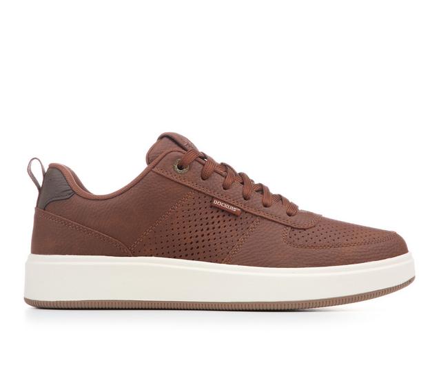 Men's Dockers Overtime Laser British Casual Sneakers in Tan color