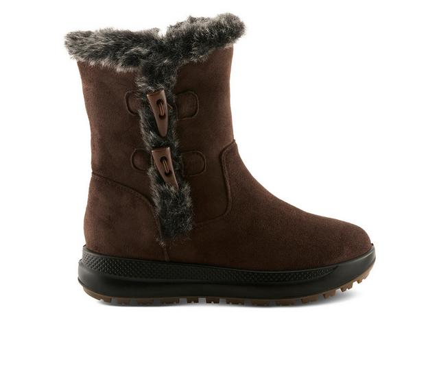 Women's Flexus Galoshe Winter Boots in Brown color