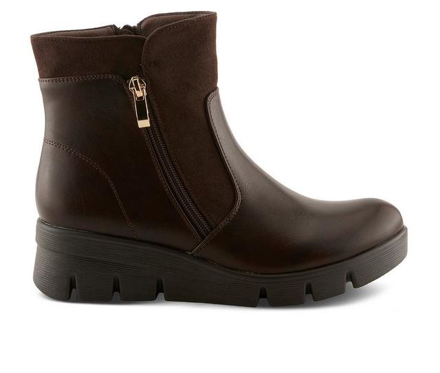 Women's Flexus Sacompa Winter Boots in Dark Brown color