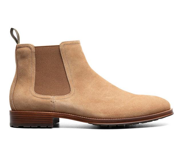 Florsheim Rucci Lug Plain Toe Chelsea Boot Dress Shoes in Sand color
