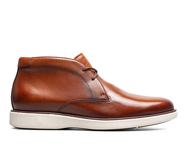 Florsheim Avenue Plain Toe Chukka Boot Dress Shoes in Cognac Multi color