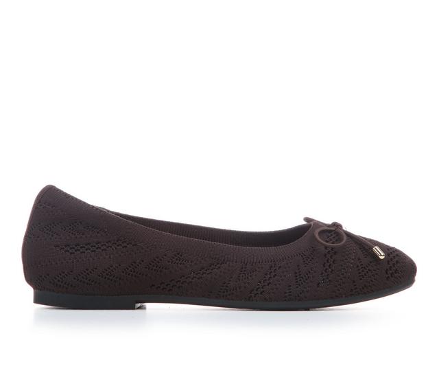 Women's Jellypop Claret Flats in Dark Brown color