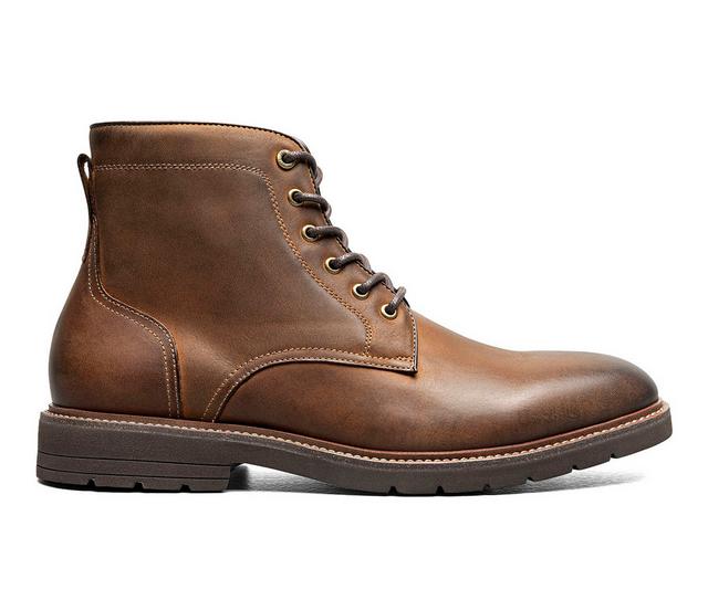 Florsheim Redford Plain Toe Lace Up Boot Boots in Brown Crzy Hrse color