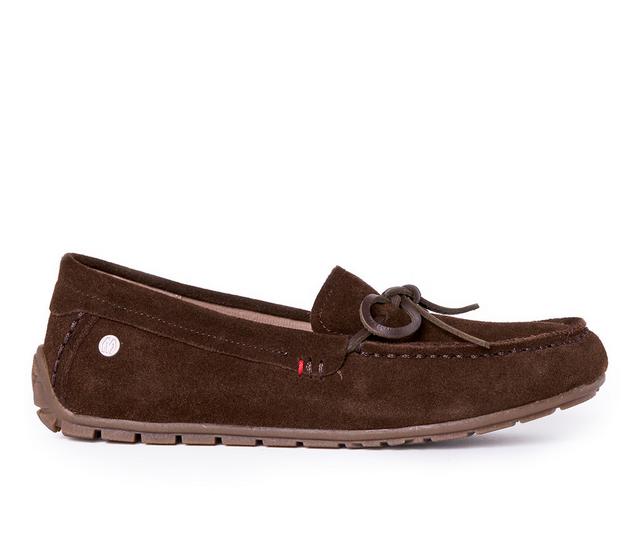 Minnetonka Loafer Moc Flats in Dark Chocolate color
