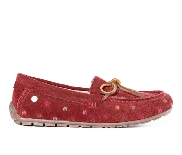 Minnetonka Loafer Moc Flats in Rust M color
