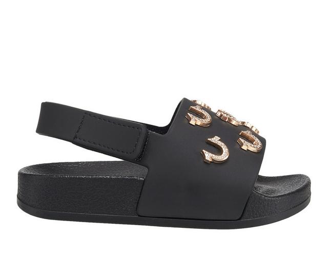 True Religion Kash Bling Sandals in Black color