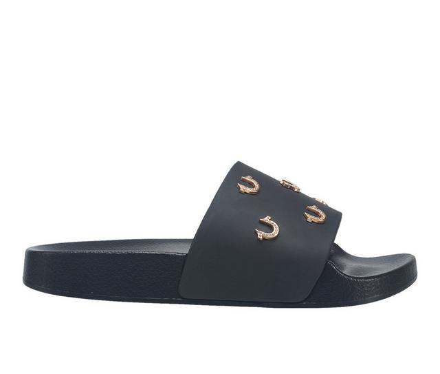True Religion Kash Bling Kids Sandals in Black color