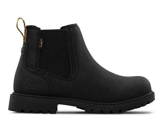 Boys' Lee Footwear Big Kid Kinsley K Boots in Black Mono color