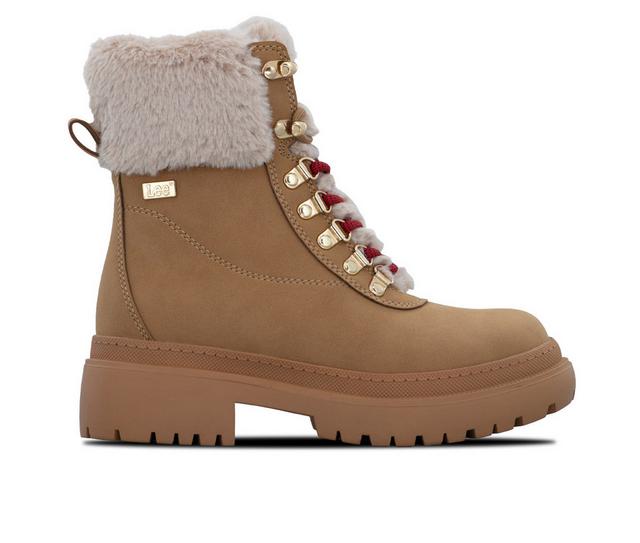 Women's Lee Footwear Maude Winter Boots in Caramel color