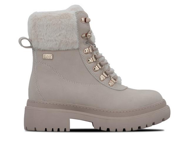 Women's Lee Footwear Maude Winter Boots in White Sand color