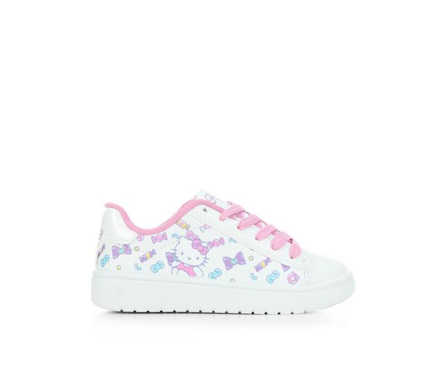 Girls' Hello Kitty Little Kid & Big Kid  HK Sneakers in White/Pink color