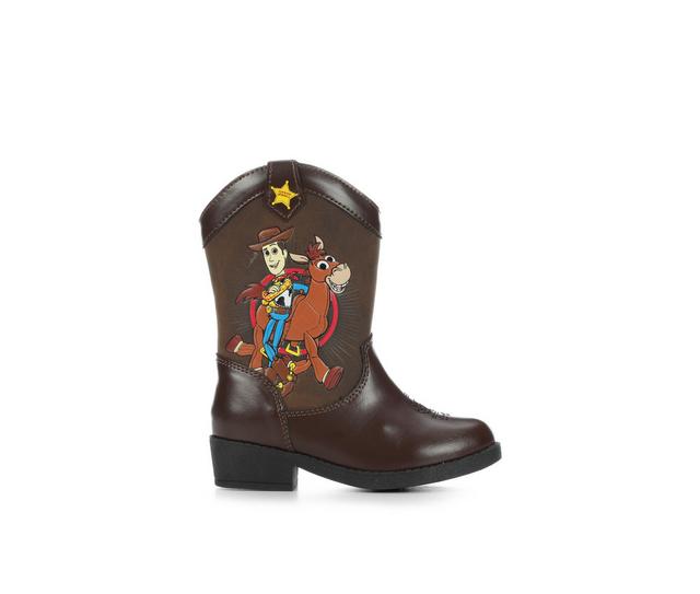 Kids' Disney Toddler & Little Kid Toy Story Western Cowboy Boots in BROWN color