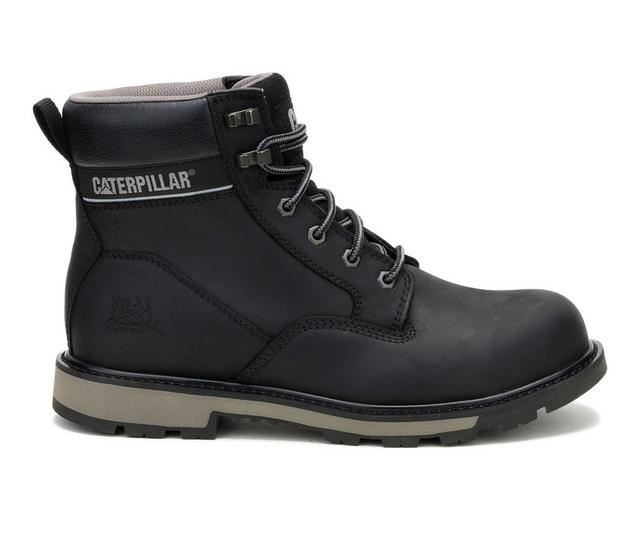 Men's Caterpillar 247 6" Work Boots in Black color