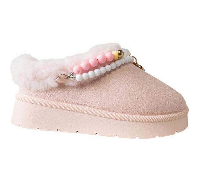 Bebe Toddler Reese Slipper Slides in Blush color