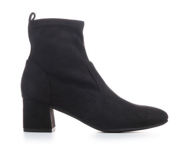 Women's Soda Jesica-S Booties in Black Suede color