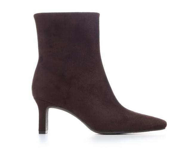 Women's Delicious Swan-S Booties in Brown color