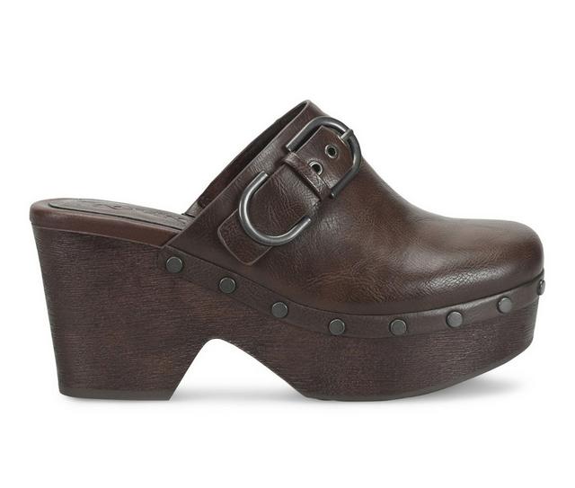 Korks Lacey Booties in Dark Brown color