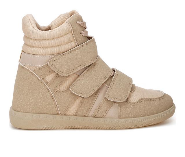 Women's London Rag Cozy High-Top Sneakers in Taupe color