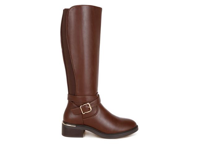Women's London Rag Basheba Knee High Boots in Brown Smooth color