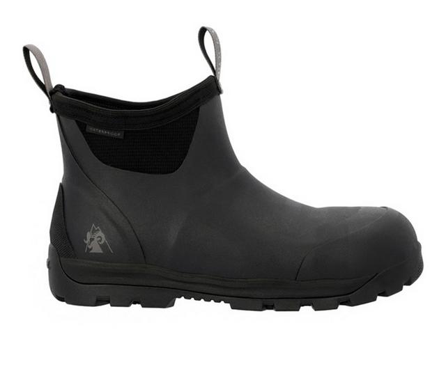 Rocky Backlands Rubber Composite Toe Work Boots in Matte Black color