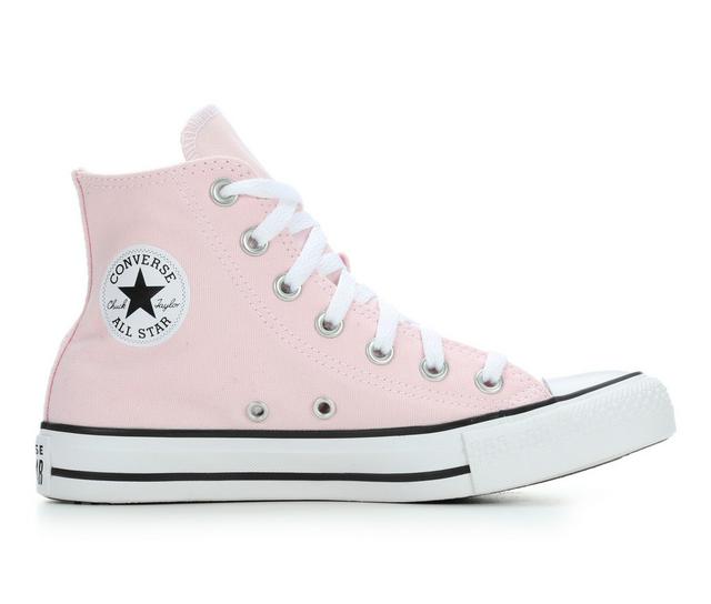 Adults' Converse Chuck Taylor All Star Canvas Hi High-Top Sneakers in Pink Foam color