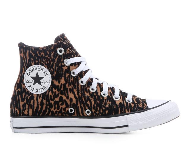 Adults' Converse Chuck Taylor All Star Canvas Hi High-Top Sneakers in Brown/White color