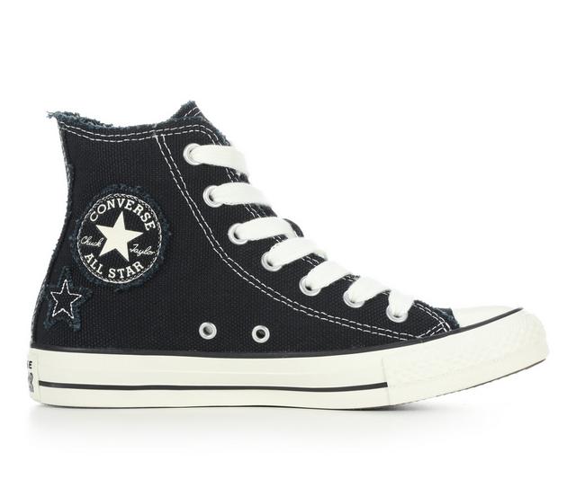 Adults' Converse Chuck Taylor All Star Canvas Hi Sneakers in Black Stars color