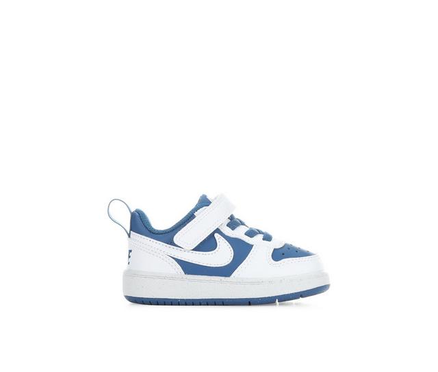 Boys' Nike Infant & Toddler Court Borough Low Recraft Sneakers in CtBlue/Wht/Wht color