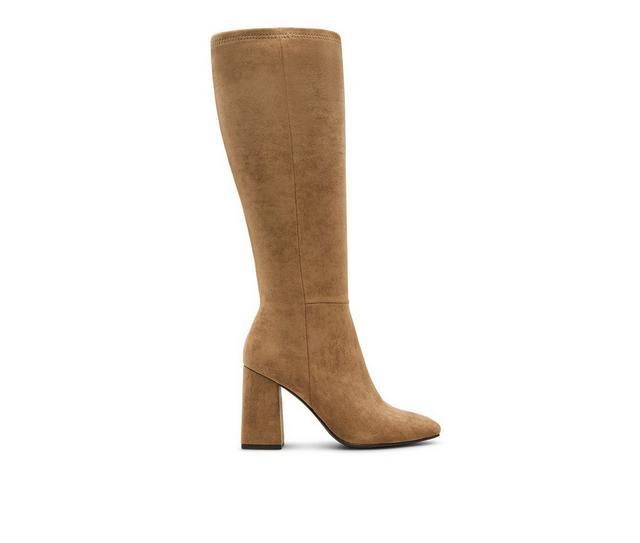 Women's Madden Girl Whitneey Knee High Boots in Taupe Fab color