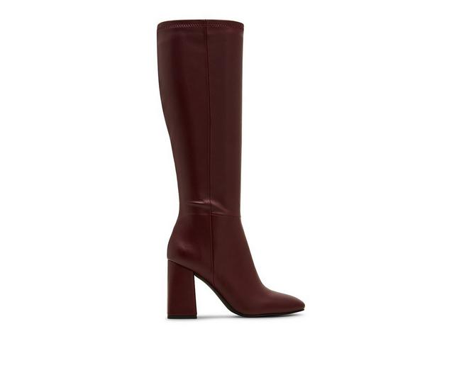 Women's Madden Girl Whitneey Knee High Boots in Bordeaux color