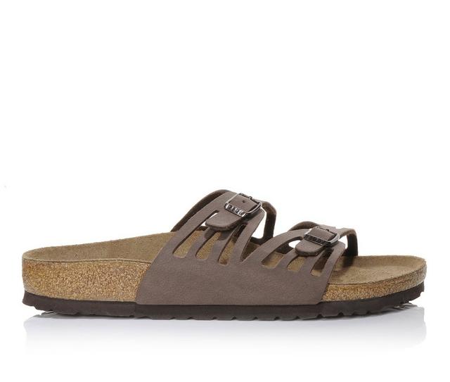 Women's Birkenstock Granada Footbed Sandals in Mocha color