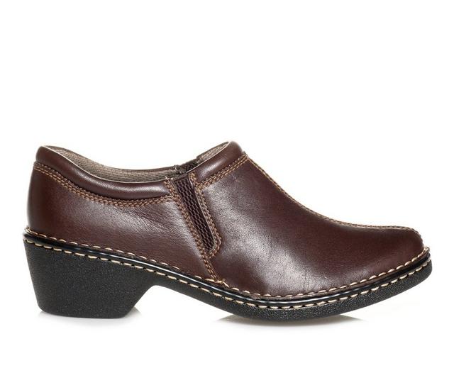 Women's Eastland Amore Clogs in Brown color