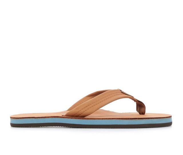 Men's Rainbow Sandals 301 Premium Flip-Flops in Tan/Blue color