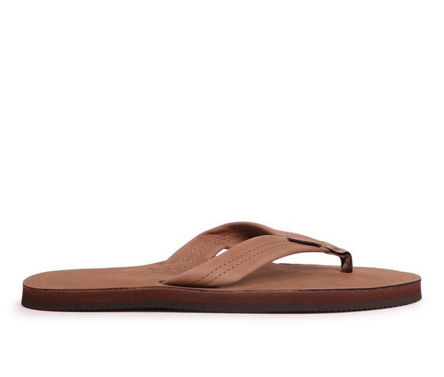 Men's Rainbow Sandals 301 Premium Flip-Flops in Dk Brown color