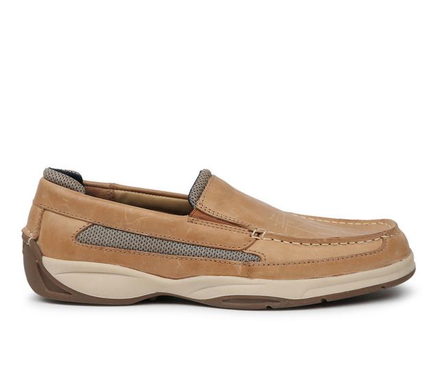 Men's Sperry Intrepid Slip On Boat Shoes in Light Linen color