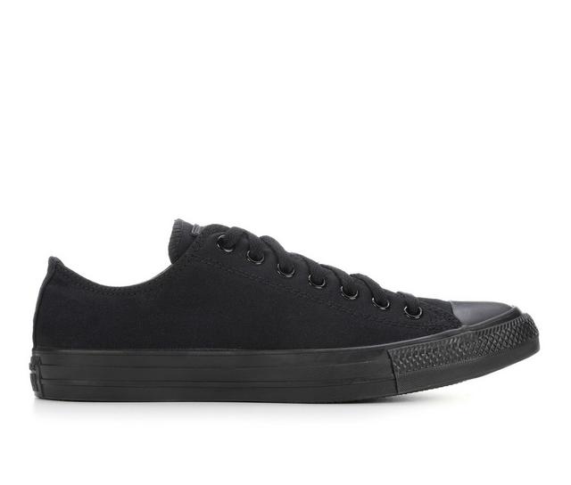 Adults' Converse Chuck Taylor All Star Canvas Oxford Sneakers in Blk Monochrome color