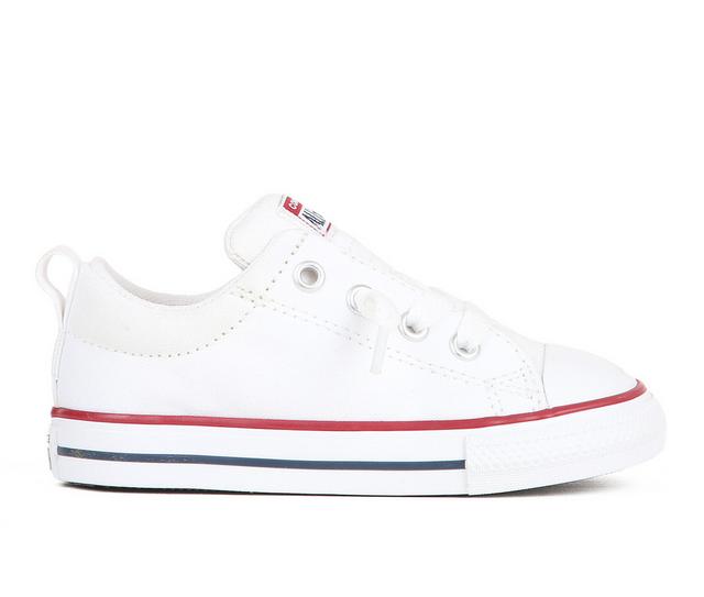 Kids' Converse Infant & Toddler Chuck Taylor All Star Street Ox Sneakers in Optical White color