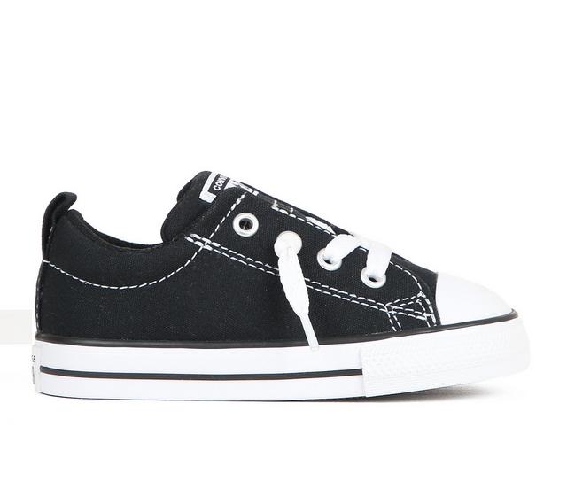 Kids' Converse Infant & Toddler Chuck Taylor All Star Street Ox Sneakers in Black/White color