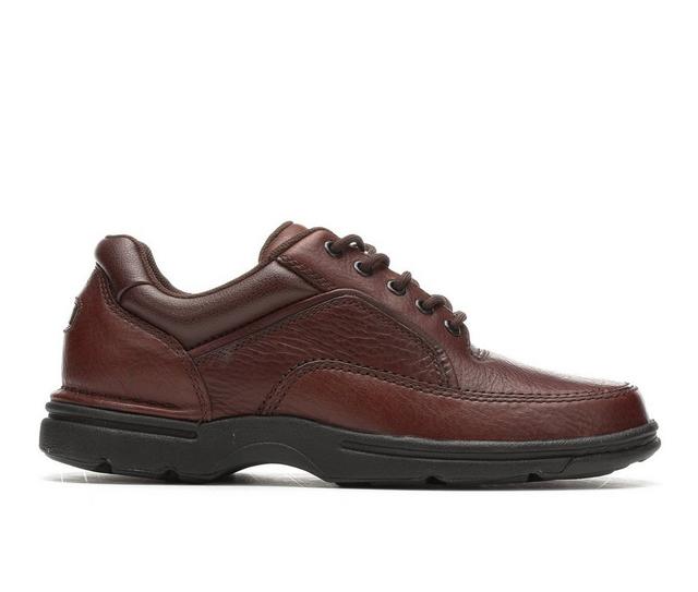 Men's Rockport Ridgefield Eureka Casual Oxfords in Brown color